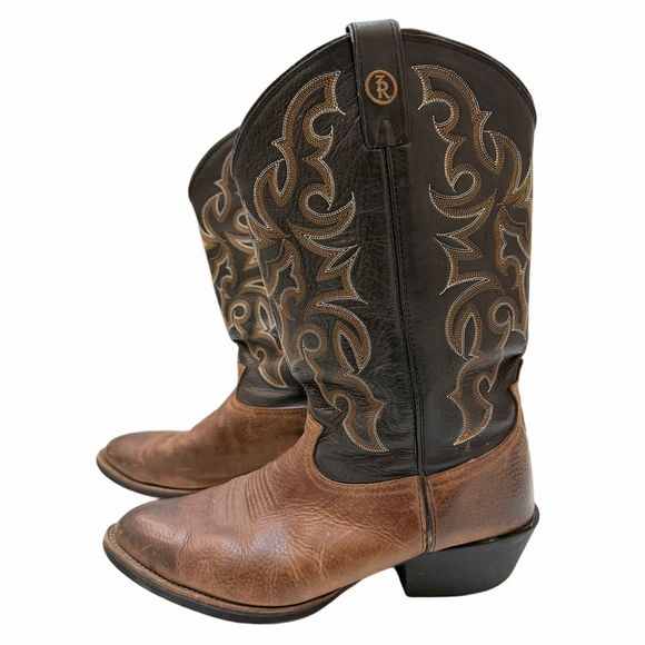Tony Lama Other - Tony Lama Dark Brown and Black Western Boots RR4001 Men’s Size 13D
